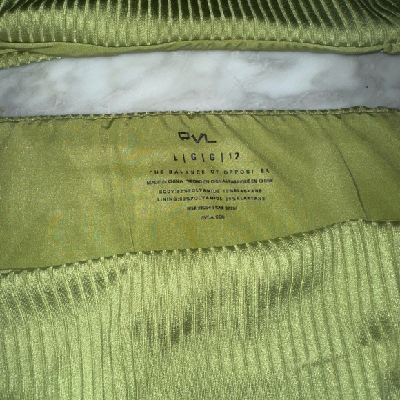 Olive Ribbed Bikini Set - Picture 2 of 3